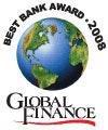 Award - Global Finance - Best Bank 2008