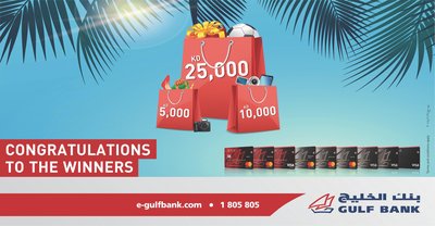 Gulf Bank raffle winners announced