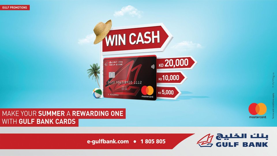 Win Cash with Gulf Bank’s Summer Cards Campaign